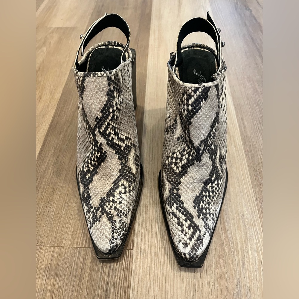 Free People Snake Skin Boots